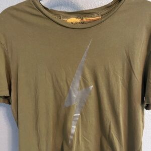 Aviator Nation Bolt T Shirt in Army Green - M